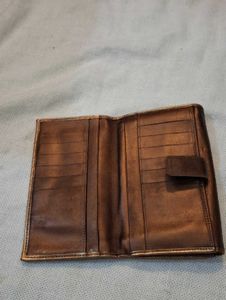 Longchamp Paris Brown Leather Wallet