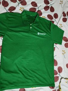 Men's Green Castrol Polo T-Shirt