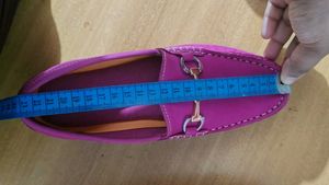 Rydale Leather Hot Pink Nubuck Loafers