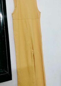Sleeveless Yellow Jumpsuit