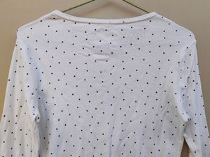 White Polka-dot T-shirt