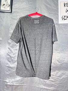Grey Graphic Print T-Shirt