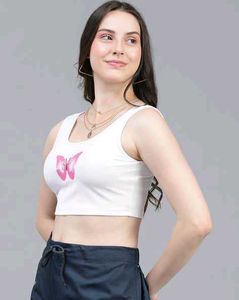 Graphic Print Crop Top | SALE