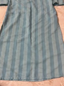 Elegant Blue Striped Kurta
