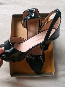 Black Patent Strappy Heels