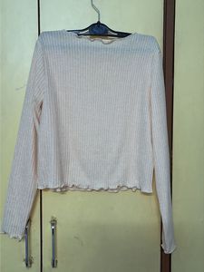 Ribbed V-Neck Button-Up Cardigan