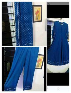 KHUSHAL K Women's Blue 🔵 🔵 Anarkali Set