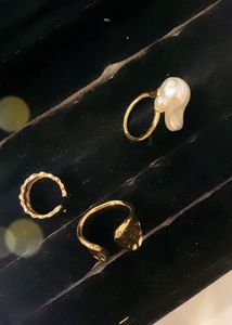 Anti tarnish Unique Gold-Tone Statement Rings set