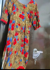 Multi Floral🔴🔵Kurti For Girl Or Woman 40 Bust