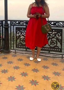 Vibrant Red Sundress