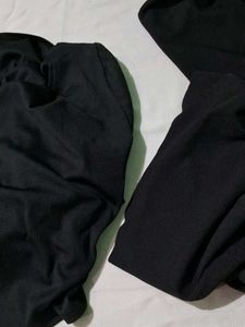 Chic Black tops and pant combo.