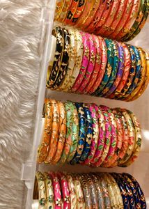 Set of Designer Enamel Bangles (Price for 1)