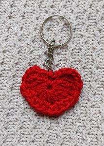 Crochet Heart Keychain (set of 2)
