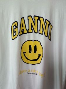 GANNI Smiley Face T-Shirt