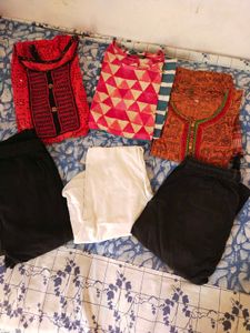 3 pure cotton kurta leggings