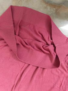 Women's Pink Full-Sleeve Knit Sweater