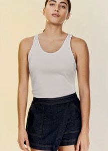 H&M Basic White Tank Top
