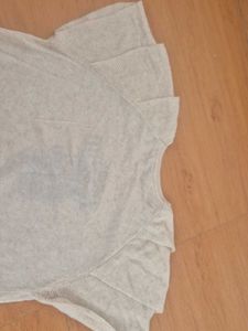 Lightweight Knit Top with Floral Detail