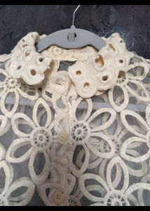 Sheer Embroidered Sleeveless Top