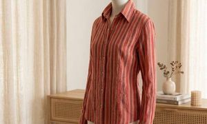 Chic Striped Button-Up Shirt