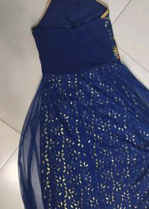 Stunning Blue Embellished Ethnic Gown