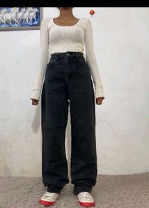 Dark Wash Baggy Jeans