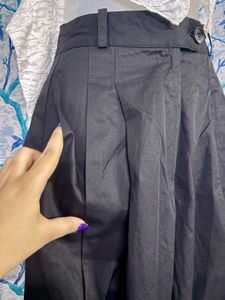 Korean Wide-Leg Black Pants