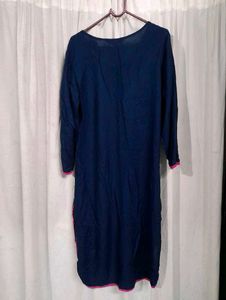 classic Navy Blue Kurta