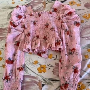 Pink Crop Top