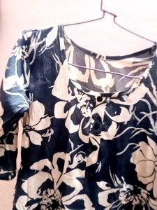 Flowy Floral Print Midi Dress 👗