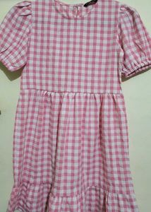 Cute Pink Gingham Dress