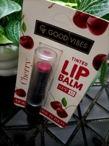 Good Vibes Peach and Cherry Lip Balm SPF15