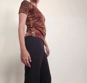 Stylish Printed Round-Neck Top