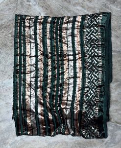 Green Golden Printed Dupatta