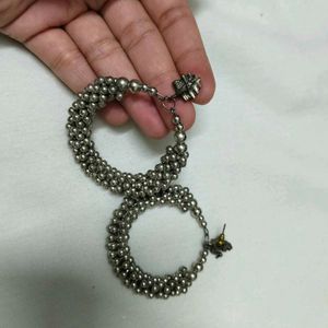 Chic Beaded Hoop Earrings