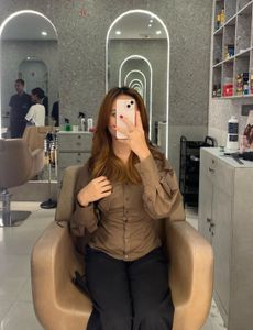 Zara Brown Long Sleeve Shirt