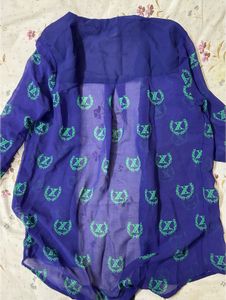 Sheer V-Neck Tunic shirt 👕