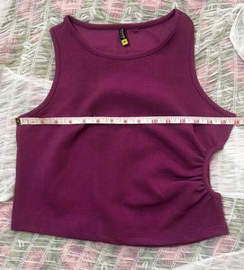 Side Cut Purple Top
