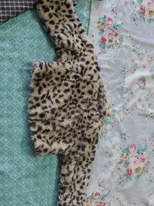 Girls Dress and Leopard Print Jacket Set