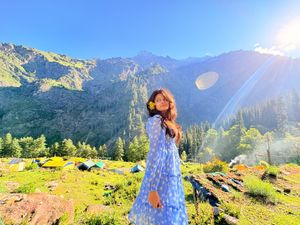 Pinterest Blue Floral Tiered Maxi Dress