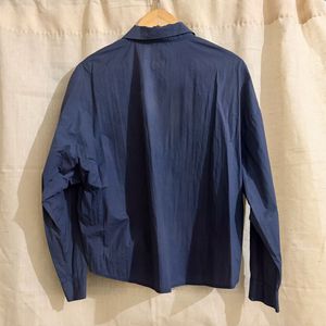 Stylish Blue Button-Up Shirt
