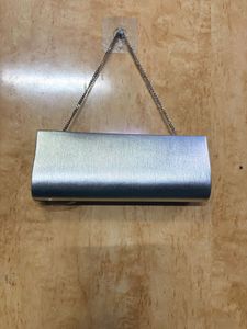 beautiful silver clutch