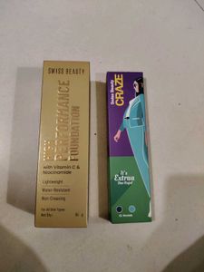 Swiss Beauty Foundation & Kajal Combo