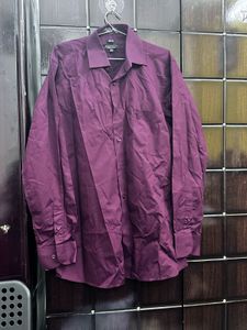 Men's Purple Button-Up Shirt