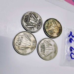 4 big 1 rupee coin