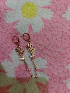 Elegant Rose Gold Dangle Earrings