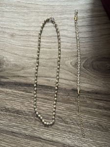 Elegant Gold Tone Necklace Set