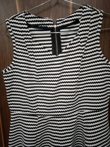 Stripped Black and White Dress