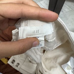 Cream Cargo Pants