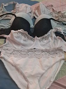Combo Of  Five  Imported Fabric Bra pantys